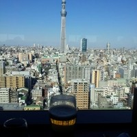 スカイツリービューレストラン 簾 - 眼前に　最高(^_^)v