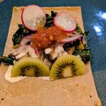 sabi - キーマと茄子や舞茸のガレット