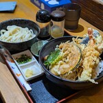 釜ひろ - びっくり天丼＋ミニ生醤油うどん