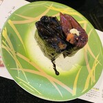 廻転とやま鮨 - 「ほたるいか食べ比べ」385円税込み♫ ほたるいか沖漬け、ほたるいか黒作り♫