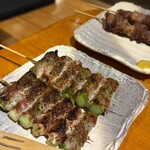 やきとり処 大舞 - アスパラ巻き/タン