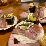 金乃こって牛 - すだち三種盛り