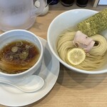 RAMEN ASHITAMO - 昆布水つけ麺(肉あり)醤油