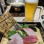 さかな酒場 魚星 - 市場盛り 1人前＋生中