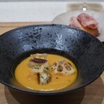 Haruka Murooka - 熟成ikkaプレミアムポタージュ　蓮根ニョッキ