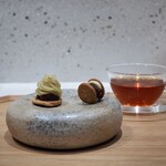 Haruka Murooka - 焼き芋タタンモンブラン
      自家製レーズンバターサンドクッキー