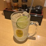 カレー饂飩たちばな - 自家製はちみつれもんチューハイ