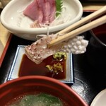 食事処 熱海 祇園 - 鯛の刺身　