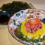 手巻きユッケキンパ