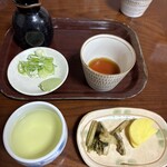 岩本そば屋 - 薬味と漬物