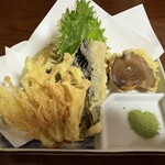 岩本そば屋 - 天ぷら盛り合わせ
