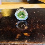 鮨 三心 - ニシンの磯部巻