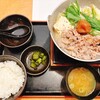 しゃぶしゃぶすき焼どん亭 - 豚塩ちゃんこ鍋膳 肉大盛り