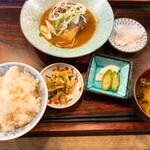 炉ばた」。 - (ランチ)日替わり.さば味噌定食/1,100
