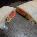 京祇園ねぎ焼 粉 - 断面