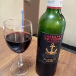 京祇園ねぎ焼 粉 - 赤ワインハーフボトル