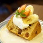 つむぐカフェ - いちじくのシフォンケーキ