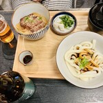 二光堂 寶来亭 - ミニ伊勢うどん付きステーキ丼ロースのランチ2980円