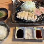 とんかつ 新 - コンビカツ定食にしました