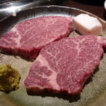 甲子園 牛萬 - ☆黒毛和牛フィレ肉のステーキ（≧▽≦）/～♡☆