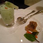 レストラン ロワール フレンチ - カブのブラマンジュと豚のリエット