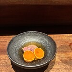 吾一 - 肝とたまひもの煮付け