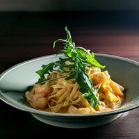 海老とルッコラのビスククリーム 