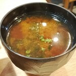 すし酒場 握わい - 椀物、あおさ汁