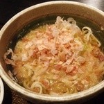 ハナマル霞庵 - 「天丼セット」の　ミニおろしそば