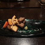 そば茶寮 澤正 - 強肴　近江和牛のグリルと帆立貝柱の炙り