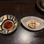 そば茶寮 澤正 - 焼いたそばがきを砂糖醤油で(品書には無し)