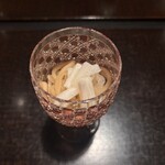 そば茶寮 澤正 - 小鉢　さらしな変わりそば　長芋と玉ねぎのピクルス