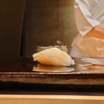 鮨 三心 - 剣先イカ(軽く酢漬け)