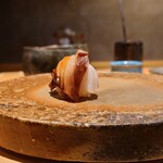 鮨 三心 - たこ(鞍掛け)_追加注文