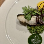 Si.ba.ki  - 鮮魚のポワレ 春菊のリゾット