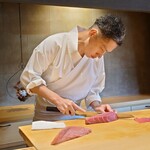 鮨 三心 - 店主の石渕佳隆氏