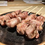 純・懐石焼鳥 串焼ちゃぼ蔵 - 「焼鳥コース（税込￥3,300）」【焼物】おまかせ七本の《すなぎも(しお)》