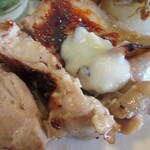 壱弐参 CAFE - 鶏もものグリル カブのソース添え