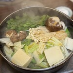 コロムビア - 下仁田ねぎをしっかりと焼き、野菜on