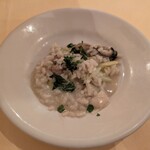 デリツィオーゾ フィレンツェ - 本日のリゾット（カキとポロネギ、パルミジャーノチーズリゾット）