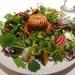 レフェルヴェソンス - アップルパイの様に#14～
      　猪のほほ首のコンフィと加賀蓮根、フォアグラ、手長海老、いちじく、野生の葡萄のソース、時季のサラダ