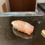 鮨 西崎 - 高知・縞鯵（1週間熟成）