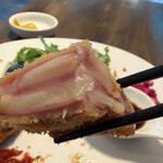 市場ダイニングFUSEN - モッツァレラチーズ入りミルフィーユハムカツ