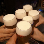 ラ グリュ - 生ビールでかんぱ～～い！