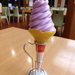 食事処　七福 - 季節のソフトクリーム(葡萄)