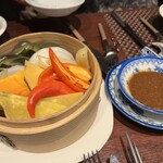 笑龍 - 野菜蒸籠蒸し