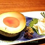 wasabi - アボカドと湯葉の温泉卵　崩す前