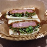 호시노모리 커피텐 - 햄카츠 샌드위치