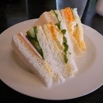 珈琲物語 - モーニングセットのサンドイッチ