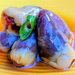 小粋料理 鶏ぃん - 地鶏刺し肝先【ハート】